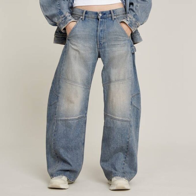 Bowey 3D Extreme Carpenter Loose Jeans