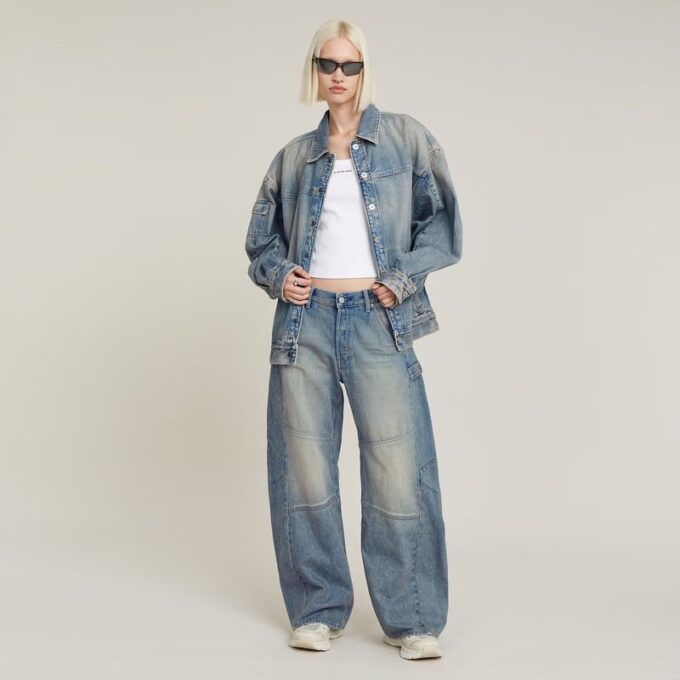 Bowey 3D Extreme Carpenter Loose Jeans