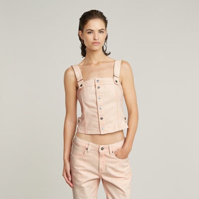 Bustier-topp med avtagbara axelband Bustier-topp med avtagbara axelband