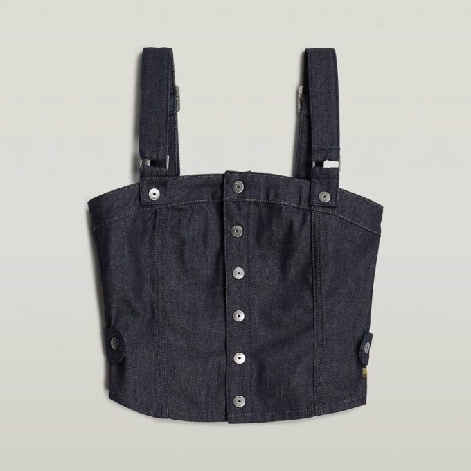 Bustier-topp med avtagbara axelband Bustier-topp med avtagbara axelband