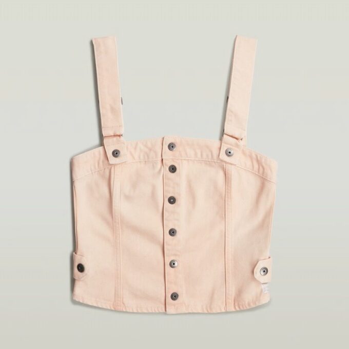 Bustier-topp med avtagbara axelband Bustier-topp med avtagbara axelband