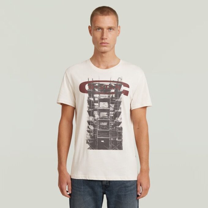 Byggnadsgrafik T-shirt Byggnadsgrafik T-shirt