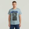 Byggnadsgrafik T-shirt