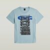 Byggnadsgrafik T-shirt