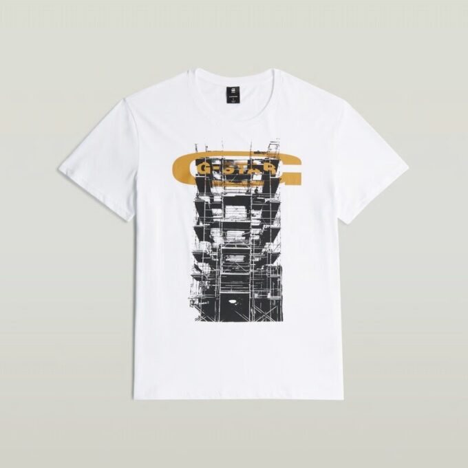 Byggnadsgrafik T-shirt Byggnadsgrafik T-shirt