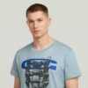 Byggnadsgrafik T-shirt