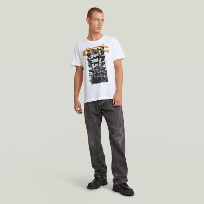 Byggnadsgrafik T-shirt Byggnadsgrafik T-shirt