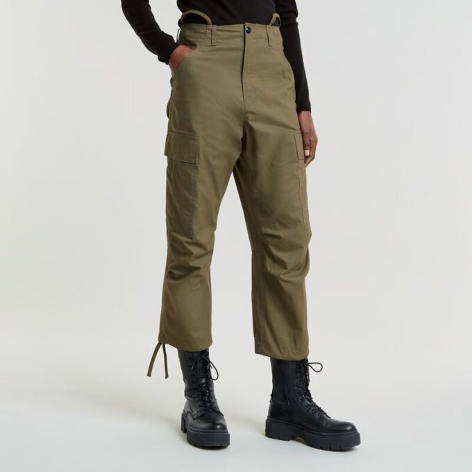 Cargo Cropped Dragsko Byxor Cargo Cropped Dragsko Byxor