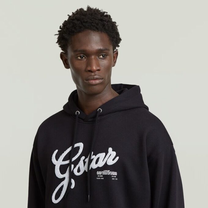 Chenille Avslappnad Hoodie Chenille Avslappnad Hoodie