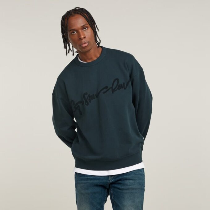 Chenille G-Script Lös Tröja Chenille G-Script Lös Tröja