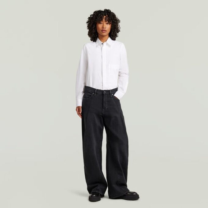 Contor 3D-jeans med breda veck Contor 3D-jeans med breda veck