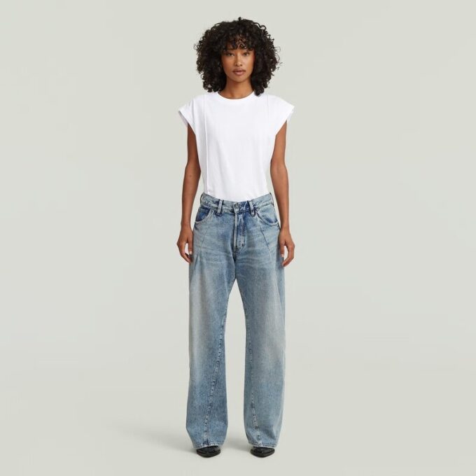 Contor 3D-jeans med breda veck Contor 3D-jeans med breda veck