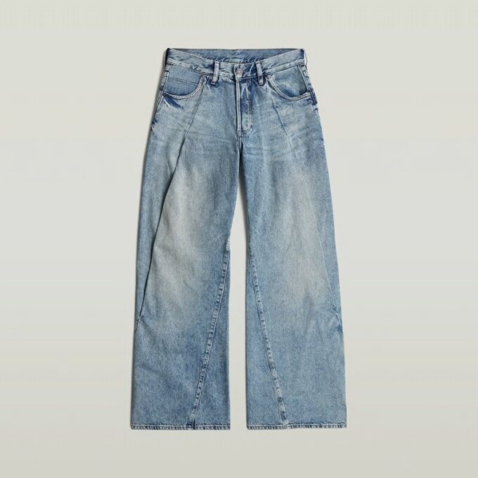 Contor 3D-jeans med breda veck Contor 3D-jeans med breda veck