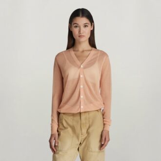 Core Cardigan Stickad