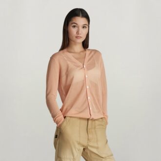 Core Cardigan Stickad