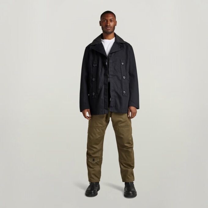 Denim Peacoat