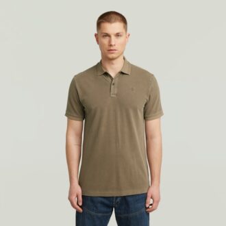 Dunda Overdyed Slim Polo Kortärmad