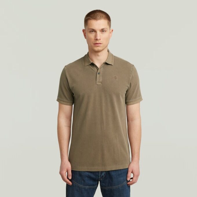 Dunda Overdyed Slim Polo Kortärmad Dunda Overdyed Slim Polo Kortärmad