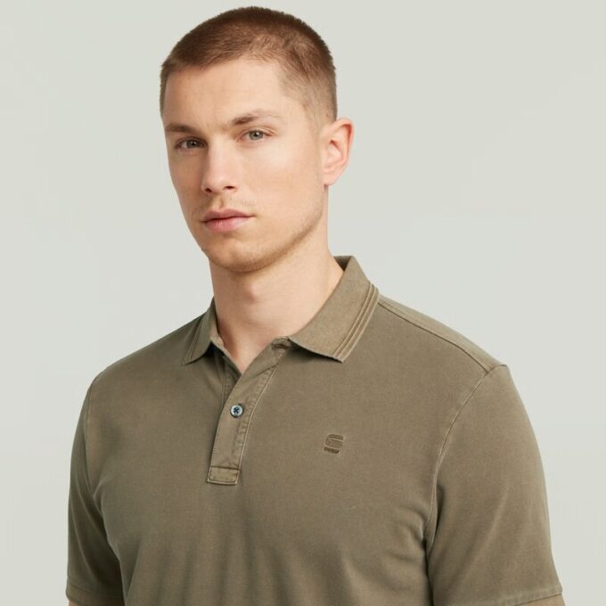 Dunda Overdyed Slim Polo Kortärmad Dunda Overdyed Slim Polo Kortärmad