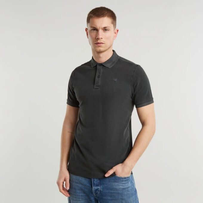 Dunda Överfärgad Slim Polo Dunda Överfärgad Slim Polo