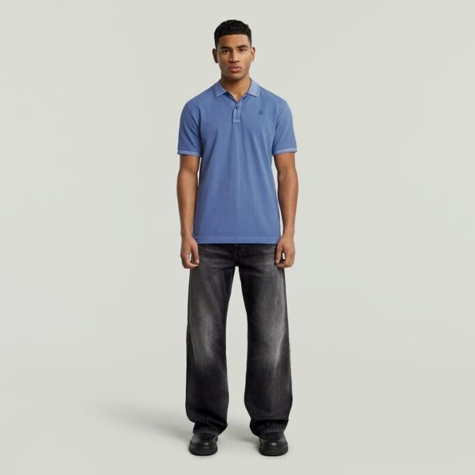 Dunda Överfärgad Slim Polo Dunda Överfärgad Slim Polo