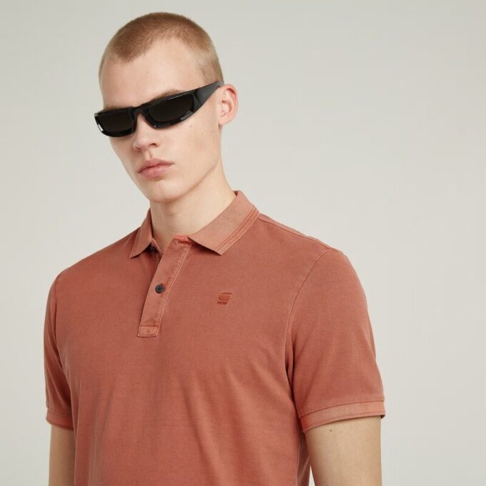 Dunda Överfärgad Slim Polo Dunda Överfärgad Slim Polo