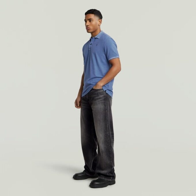 Dunda Överfärgad Slim Polo Dunda Överfärgad Slim Polo