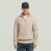 Essential Half Zip Stickad Essential Half Zip Stickad