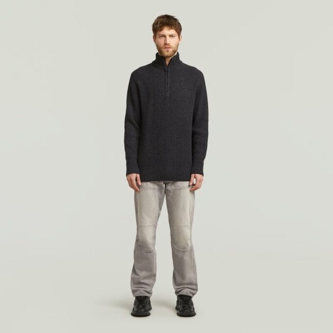 Essential Half Zip Stickad Essential Half Zip Stickad