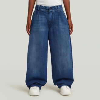 Flicka Plisserade Chino Lösa Jeans Med Toppar