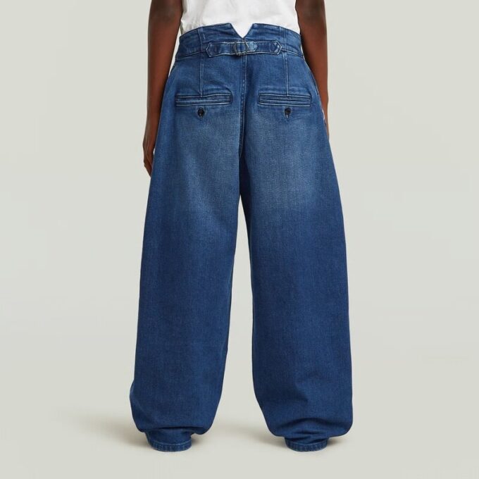 Flicka Plisserade Chino Lösa Jeans Med Toppar Flicka Plisserade Chino Lösa Jeans Med Toppar