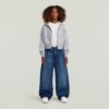Flicka Plisserade Chino Lösa Jeans Med Toppar Flicka Plisserade Chino Lösa Jeans Med Toppar