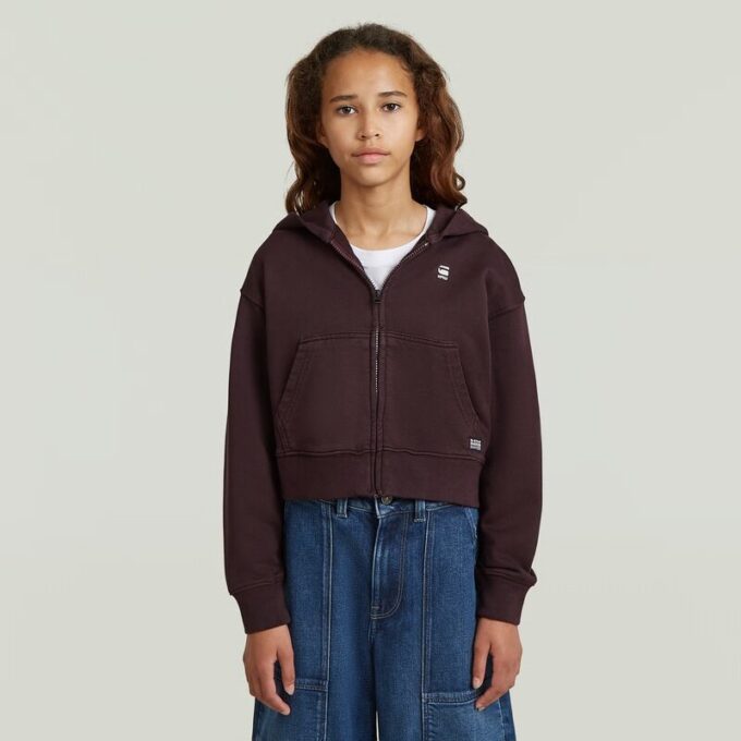 Flickor AR Hooded Zipp Cropped Cardigan Flickor AR Hooded Zipp Cropped Cardigan