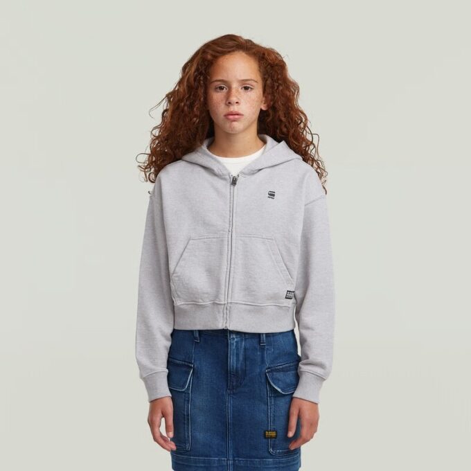 Flickor AR Hooded Zipp Cropped Cardigan Flickor AR Hooded Zipp Cropped Cardigan