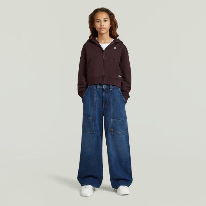 Flickor AR Hooded Zipp Cropped Cardigan Flickor AR Hooded Zipp Cropped Cardigan