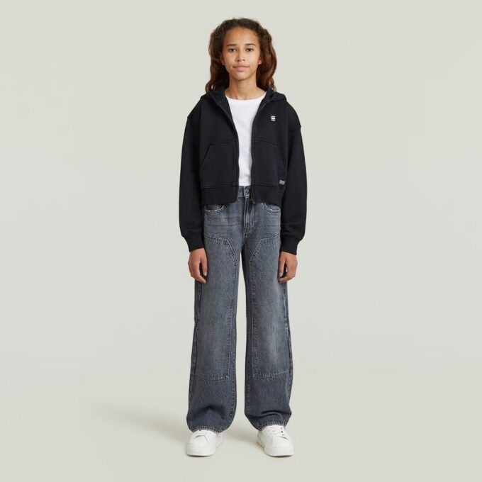 Flickor AR Hooded Zipp Cropped Cardigan Flickor AR Hooded Zipp Cropped Cardigan
