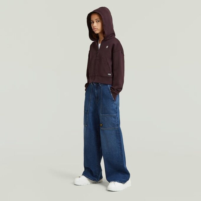 Flickor AR Hooded Zipp Cropped Cardigan Flickor AR Hooded Zipp Cropped Cardigan