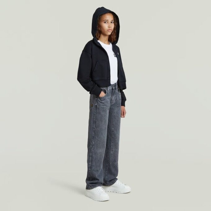 Flickor AR Hooded Zipp Cropped Cardigan Flickor AR Hooded Zipp Cropped Cardigan