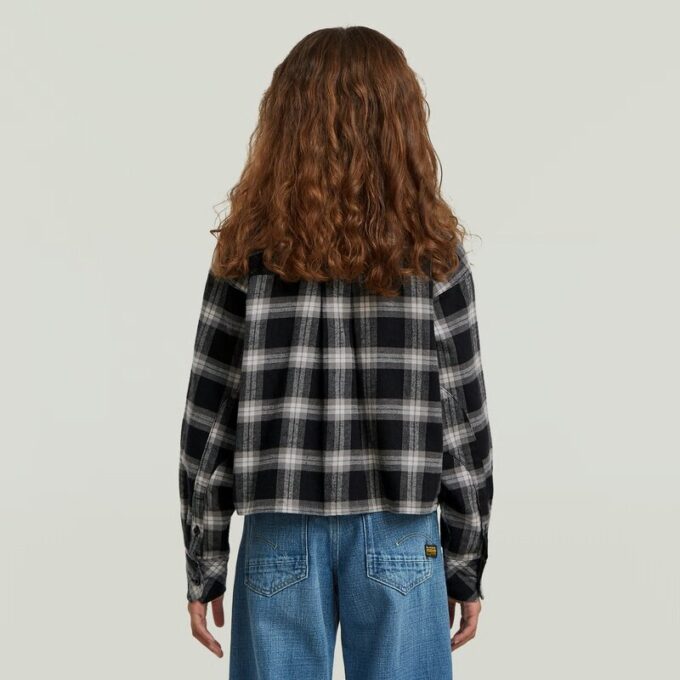 Flickor Beskuren T-shirt Med Fickor Flickor Beskuren T-shirt Med Fickor