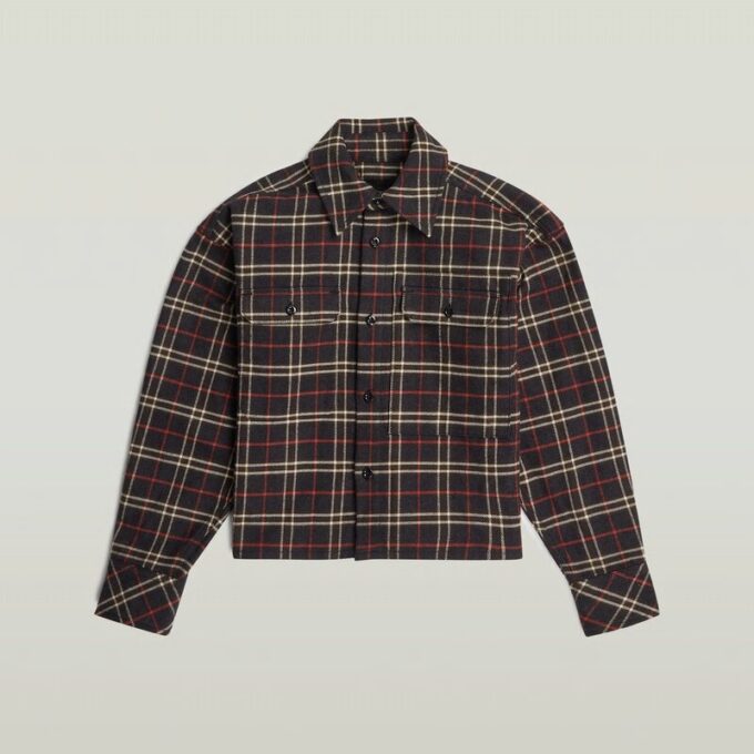 Flickor Beskuren T-shirt Med Fickor Flickor Beskuren T-shirt Med Fickor