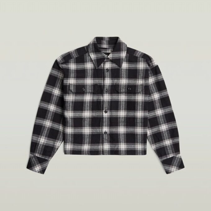 Flickor Beskuren T-shirt Med Fickor Flickor Beskuren T-shirt Med Fickor