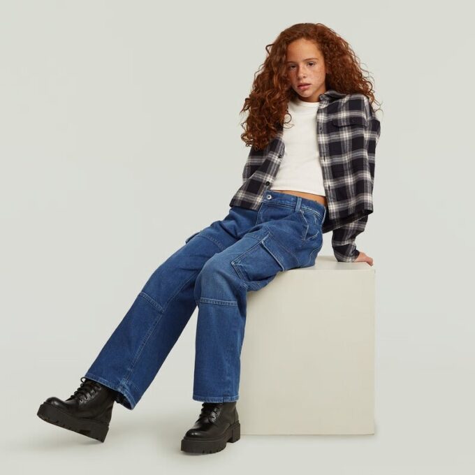 Flickor Bowey 3D Extreme Cargo Loose Jeans Flickor Bowey 3D Extreme Cargo Loose Jeans