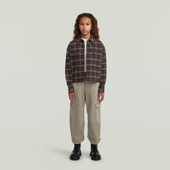 Flickor Cargo 3D Boyfriend Byxor
