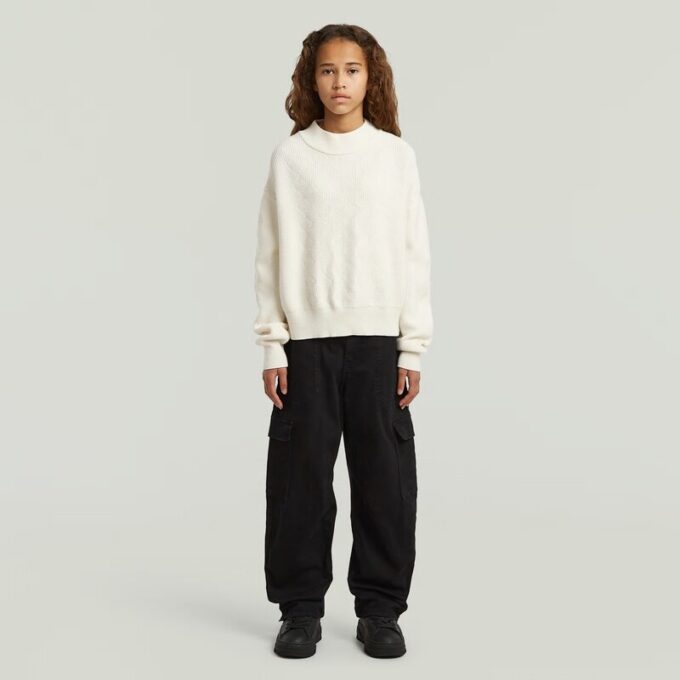 Flickor Cargo 3D Boyfriend Byxor
