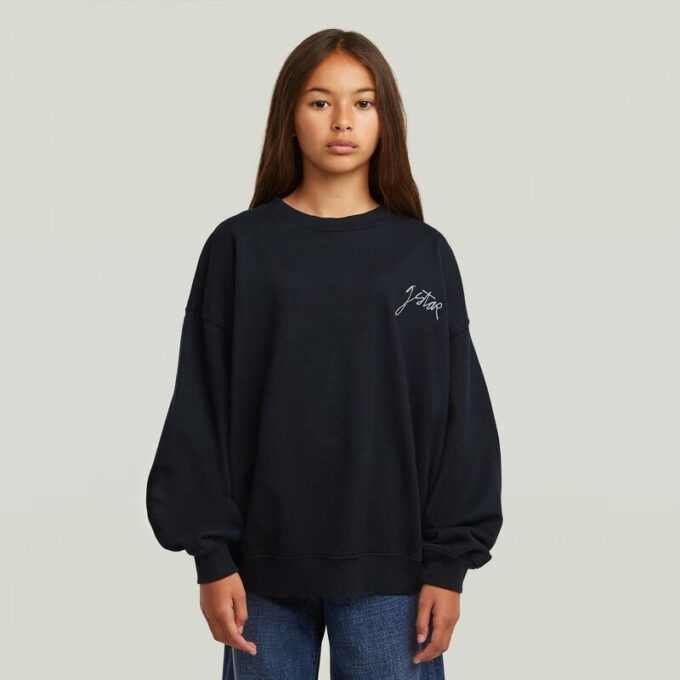Flickor Crew Oversized Tröja Flickor Crew Oversized Tröja