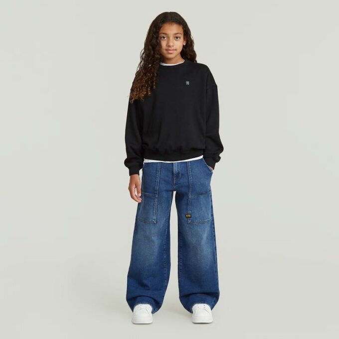 Flickor Crew Oversized Tröja Flickor Crew Oversized Tröja