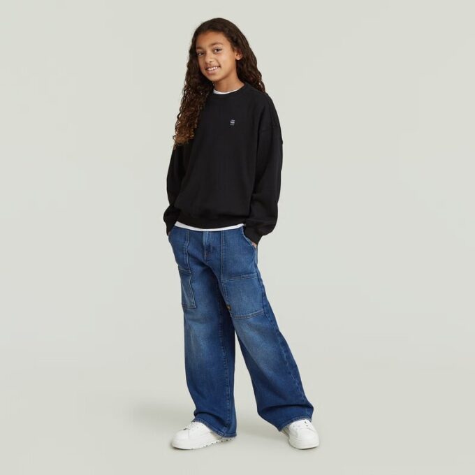 Flickor Crew Oversized Tröja Flickor Crew Oversized Tröja
