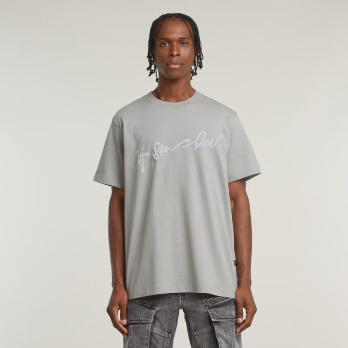 Flockad G-Script lös t-shirt Flockad G-Script lös t-shirt