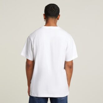 Flockad G-Script lös t-shirt