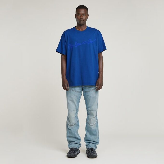 Flockad G-Script lös t-shirt Flockad G-Script lös t-shirt